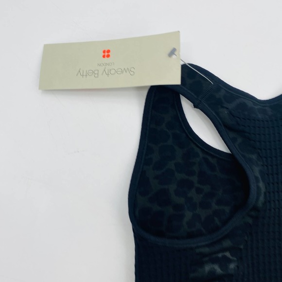 Sweaty Betty Stamina Sports Bra Grey Leopard Black Camouflage Size XS NWT - Picture 8 of 11